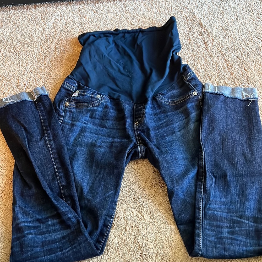 AG cuffed maternity jean